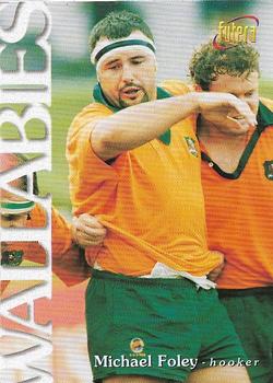 1996 Futera Rugby Union #9 Michael Foley Front